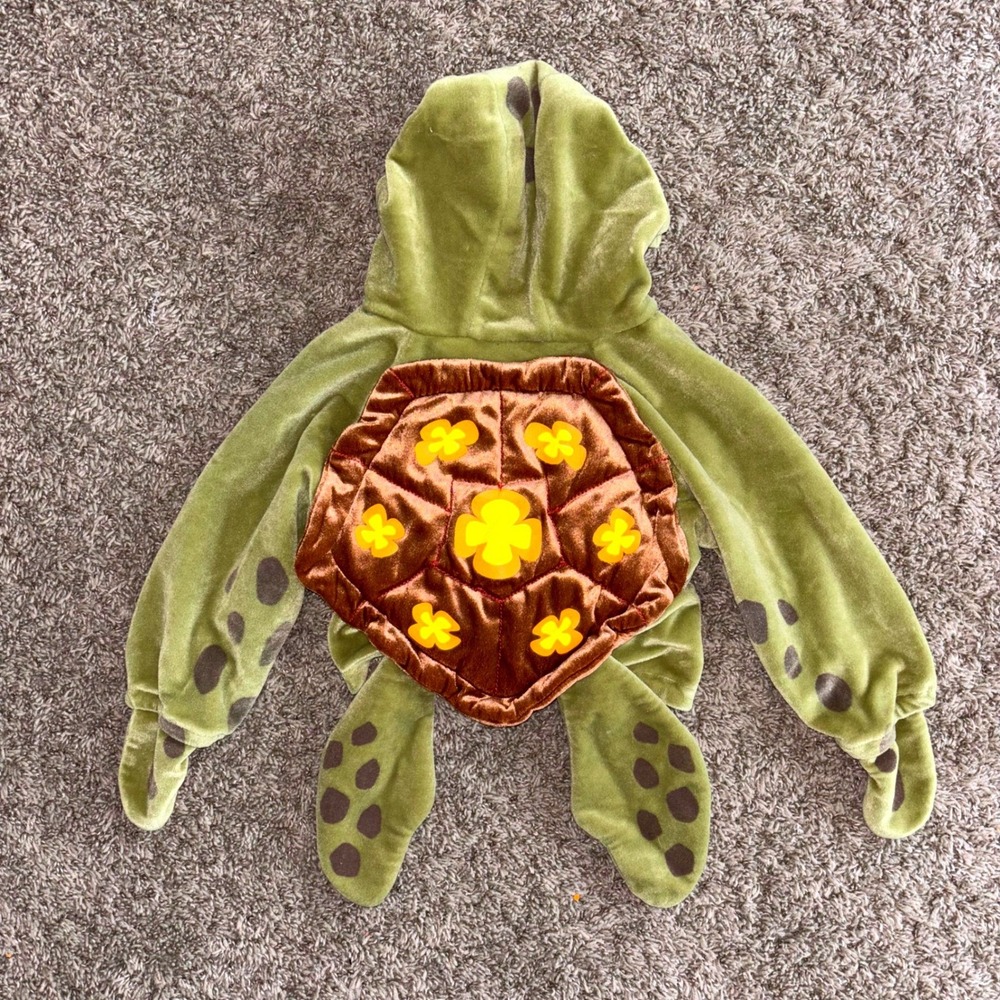 RARE Disney Pixar Finding Nemo Squirt Turtle Costume Jacket 18 Months 48717